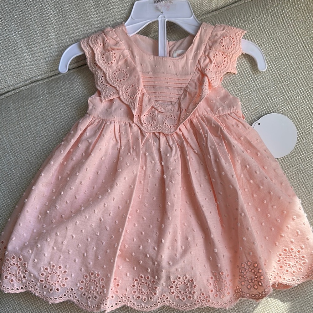 Kensie Baby Pink Lace Dress